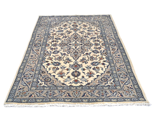 3x5 Oriental Persian Style Beige Hand Knotted Wool Area Rug